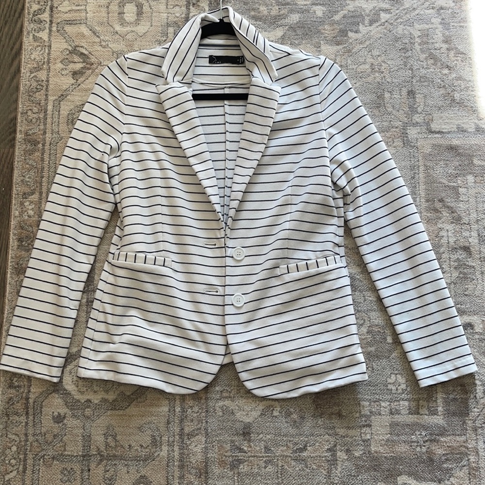 Noir Striped Blazer sz S